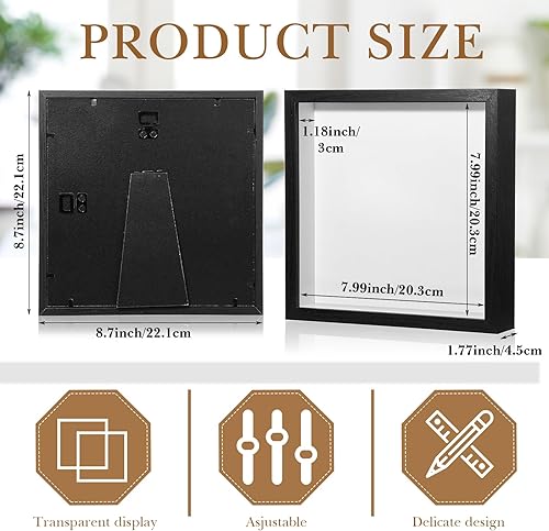 Miniatura 2 de Ripeng Paquete de 16 marcos de sombra para ramo de boda, manualidades de regreso a la escuela, fotos conmemorativas, boletos, profesores, medallas,