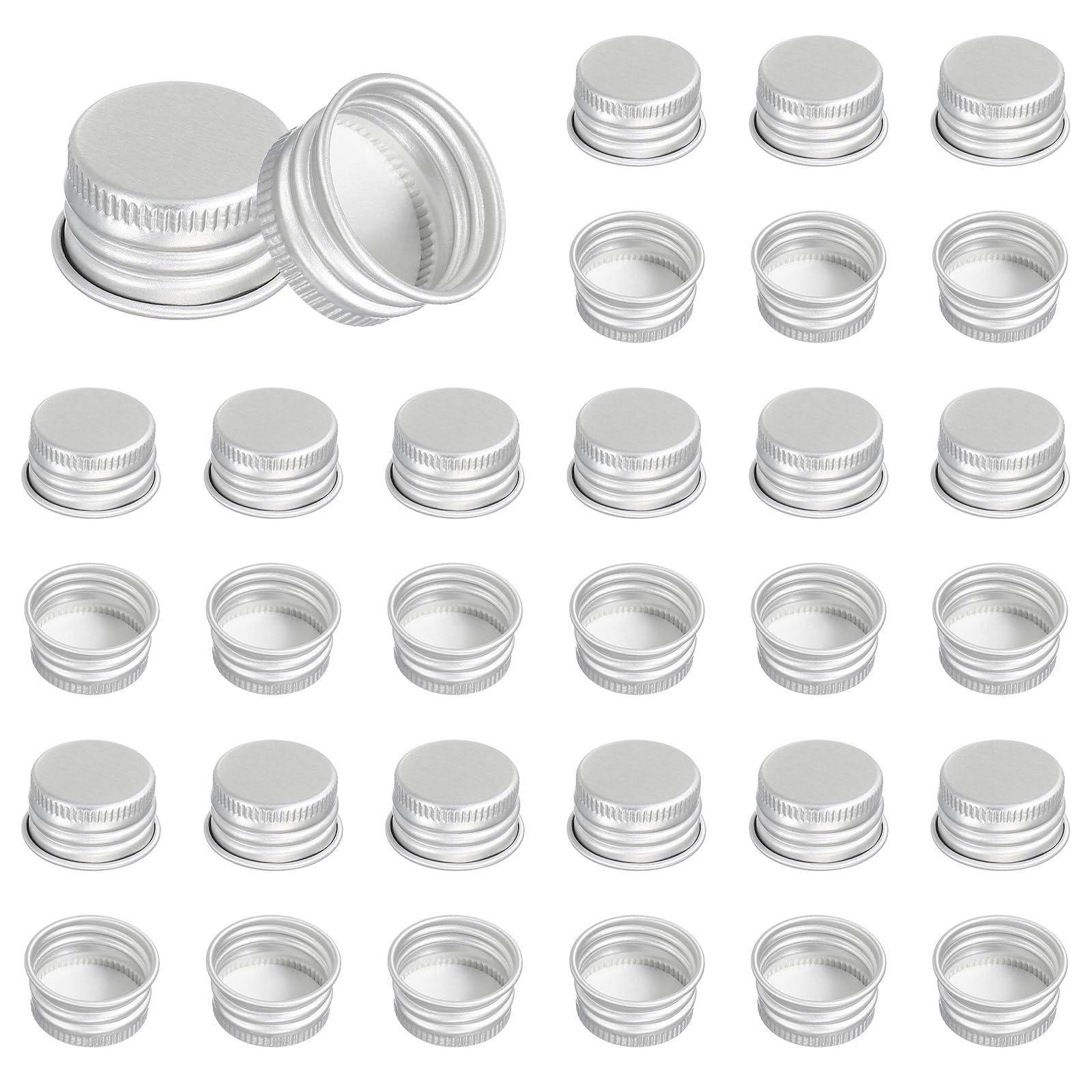 PATIKIL 31mm Aluminum Metal Round Mason Jar Screw Lids 54 Pcs Silver Tone — Amazon image 22