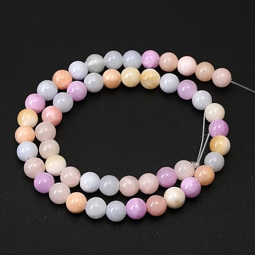 Miniatura 9 de 45 cuentas de vidrio rojo de 0.315 in para fabricación de joyas, redondas, sueltas, espaciadoras, piedras curativas, cuentas de piedra para hacer