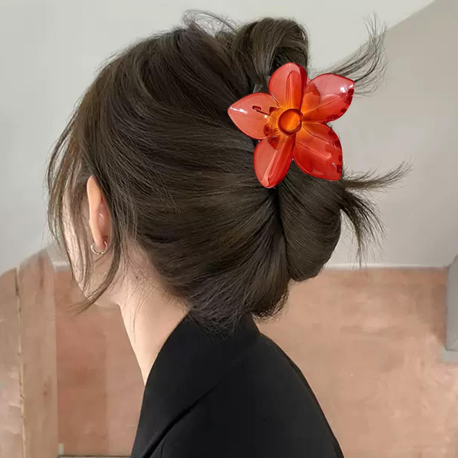 Amazon.co.jp: Patonde フラワー ヘア クロー クリップ、ヘア用