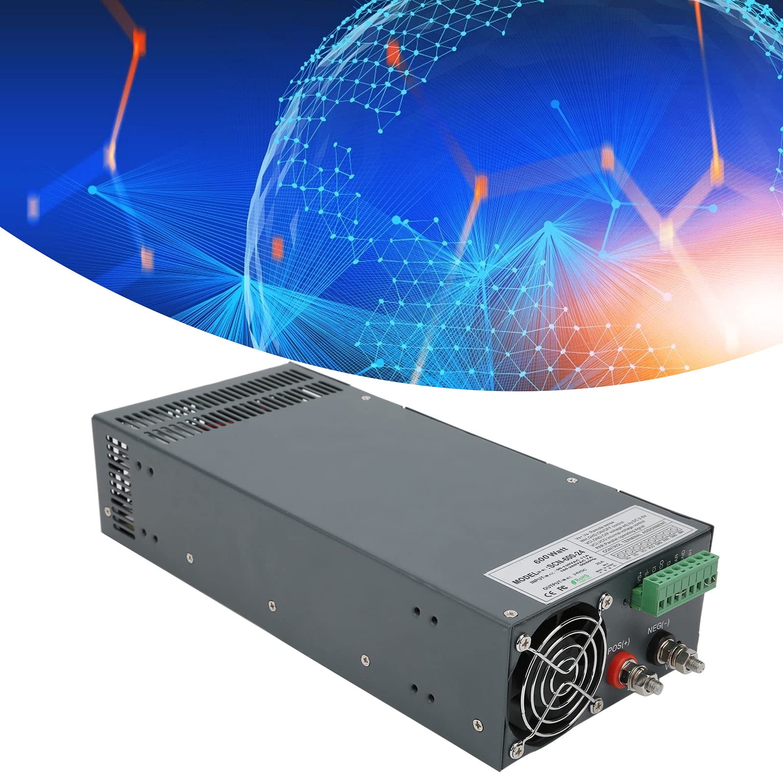 Schaltnetzteil mit Einzelausgang Parallel Schaltbar, 12V 600W