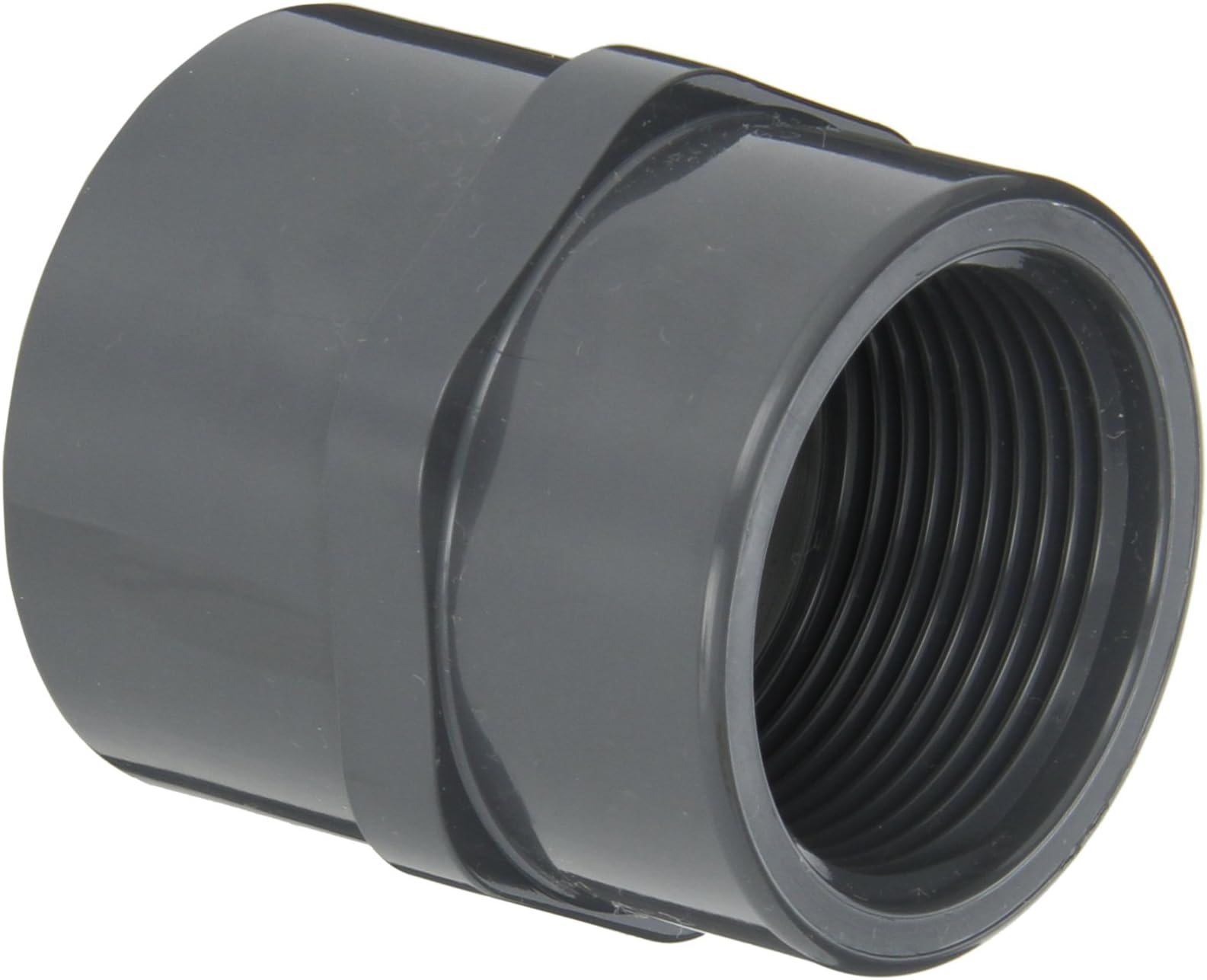 Spears 835 Series PVC Pipe Fitting, Adapter, Schedule 80, 1-1/4" Socket x NPT Female