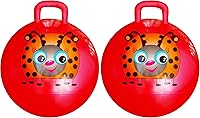 Vista 10 de AppleRound Hippity Hoppity Hopball con bomba de aire, 18 pulgadas/45 cm de diámetro para edad 3-7, canguro saltarín, pelota Space Hopper con asa