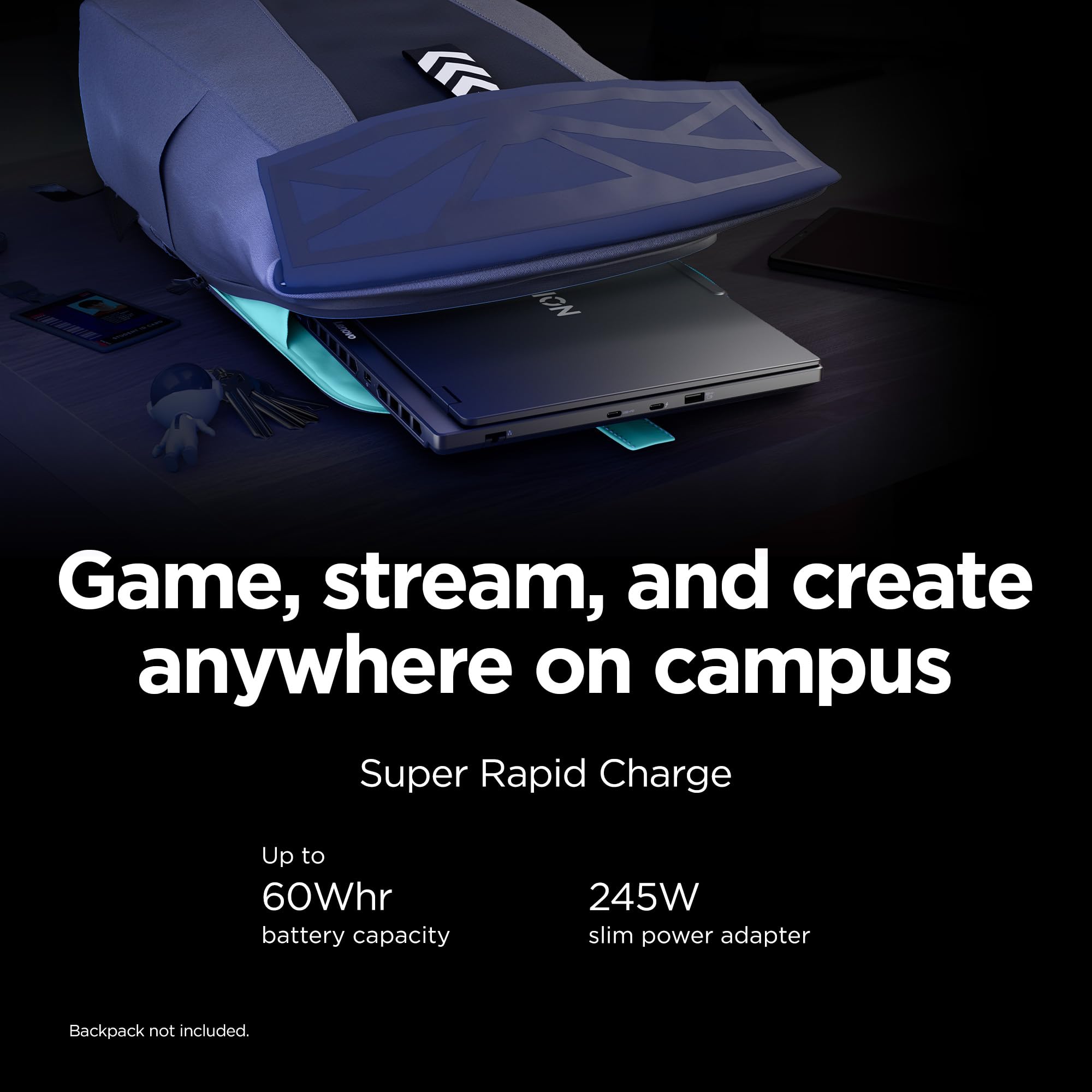 Lenovo Legion 5i – AI-Powered Gaming Laptop - Intel® Core™ i7-13650HX - 15" 2K WUXGA IPS Display – 4.9GHz – NVIDIA® GeForce RTX™ 5050 – 16GB Memory – 512GB Storage – Eclipse Black