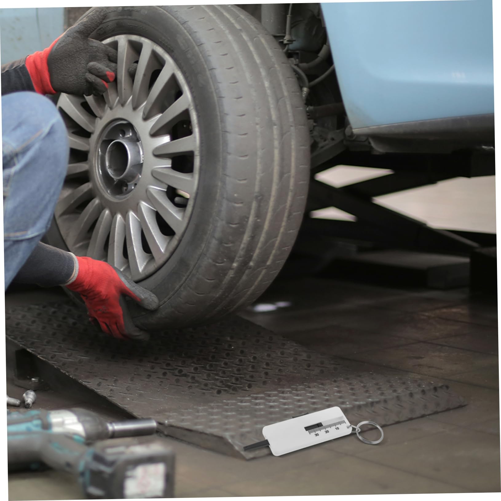 OSOLADY Tread Depth Gauge Set of Tire Gauge for Car Truck Motorcycle Automotive Replacement