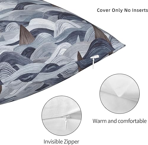 Miniatura 4 de YIPOCH Rocks in The Sea- Throw Pillow Covers 26"x26" Throw Pillow Cushion Cases Decoration for Couch Sofa Pillow Covers fundas para cojines de sala