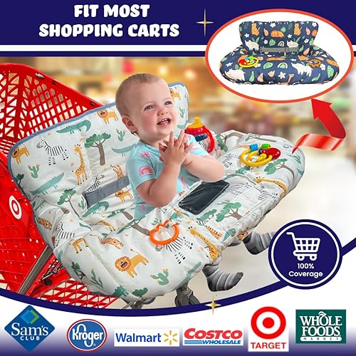 Miniatura 66 de Funda para carrito de compras para bebé, funda para carrito de comestibles para bebé niño y niña, funda para silla alta para bebé y niño, regalo