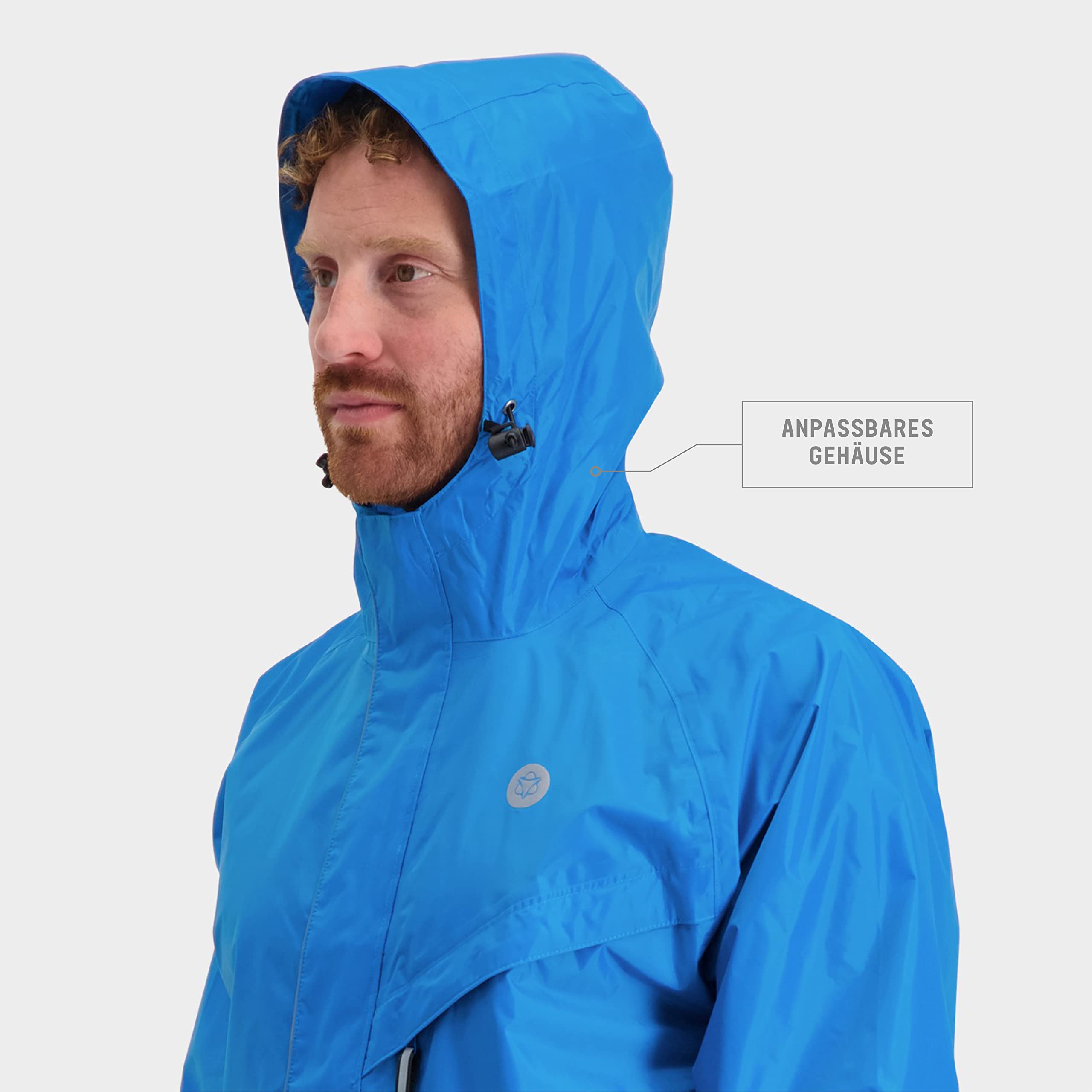 AGU Unisex Essential Passat Regenanzug, Regenkleidung Fahrrad Herren & Damen, Wasserdicht & Reflektierend, 100% Recyceltes Polyester, Unisex SPORTING_GOODS (1er Pack)