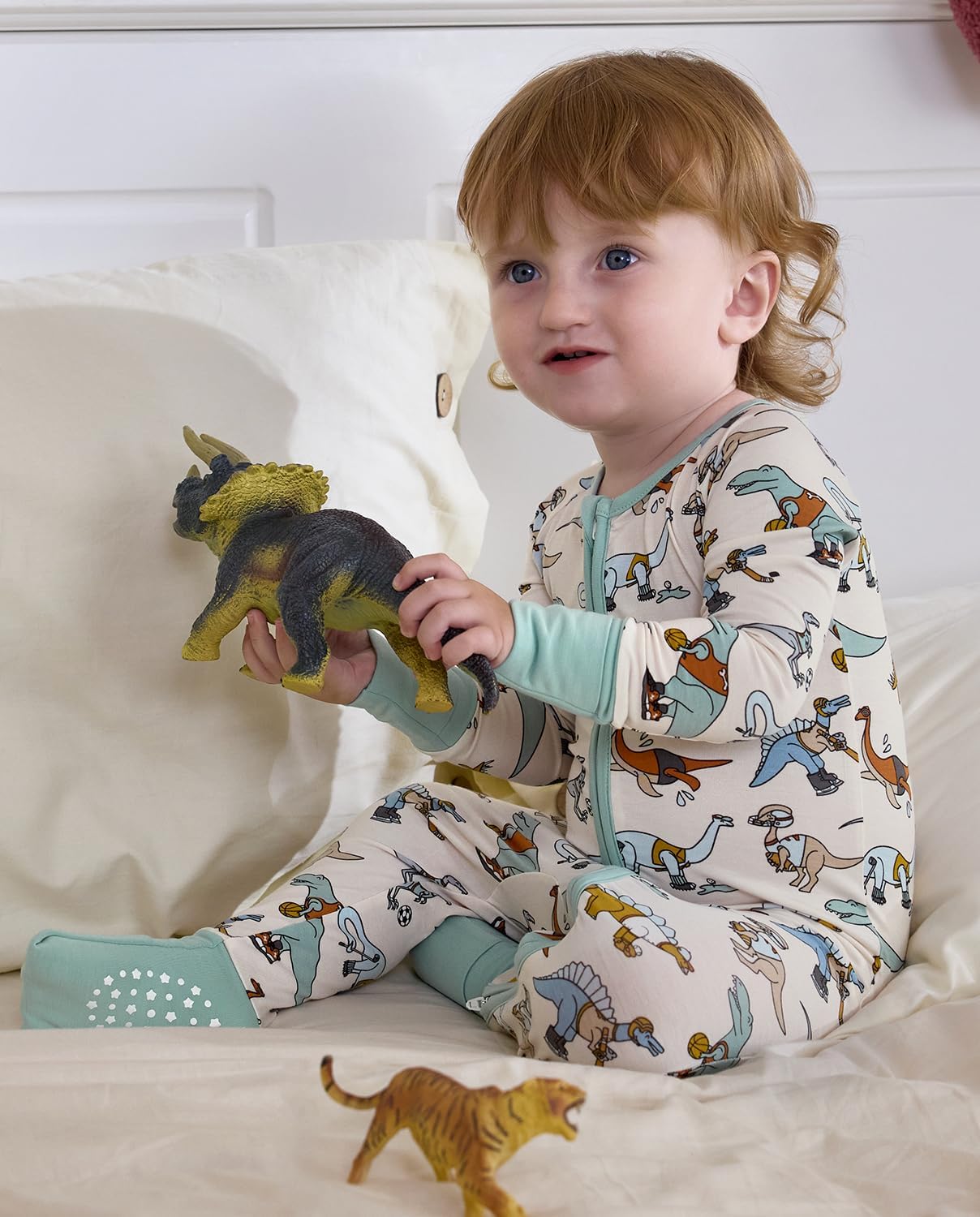 babee Reshinee Bamboo Viscose Baby Convertible Footie Pajama, Zipper Pajamas for Baby Boys & Girls, Sleep & Play Footed