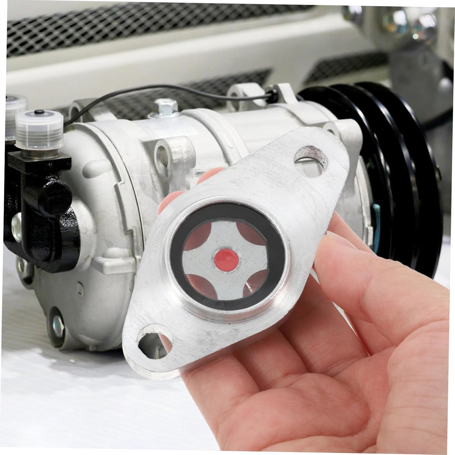 Mipcase Oil Mirror Oil Hole Position Accessories for Air Compressor Zinc Alloy Inlet Connector Pickup Tube Gasket