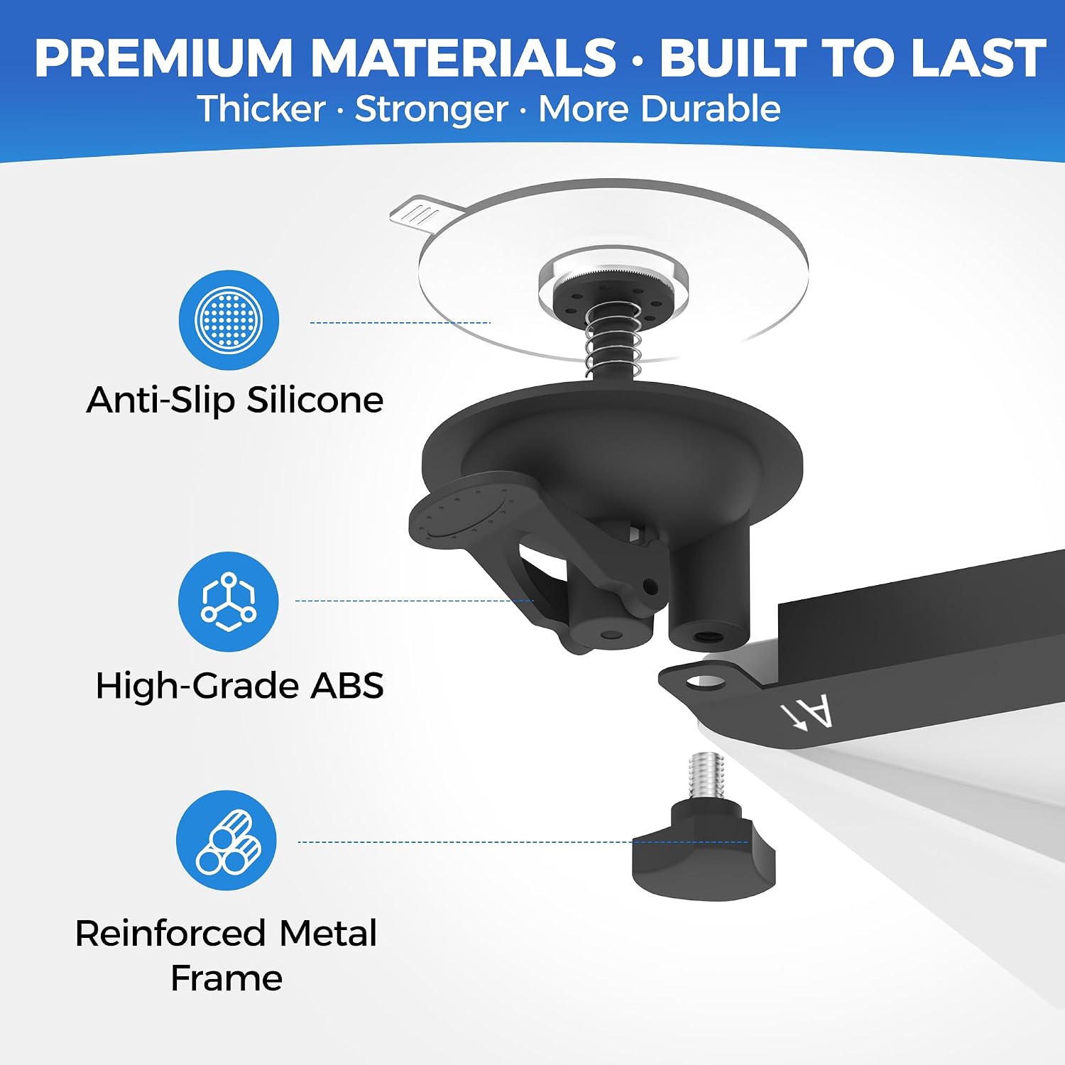 Starlink Mini Mount, Ultra Strong Suction Cup Car Mount, Window & Sunroof Holder, Tool-Free Installation for RV, Truck, Boat & Camping