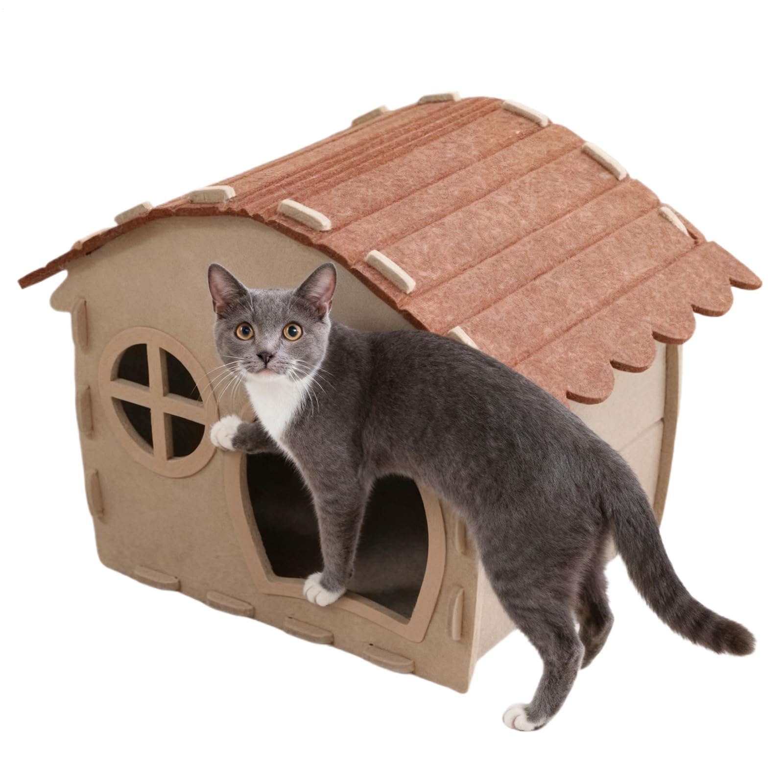 Maison pour chat d'extérieur et porche : la caverne de sommeil de votre jardin
