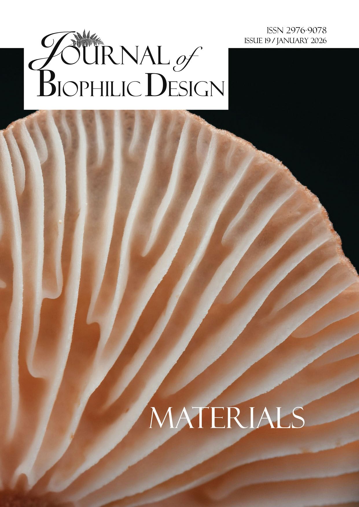 Journal of Biophilic Design Issue 19 architecture materials design English book