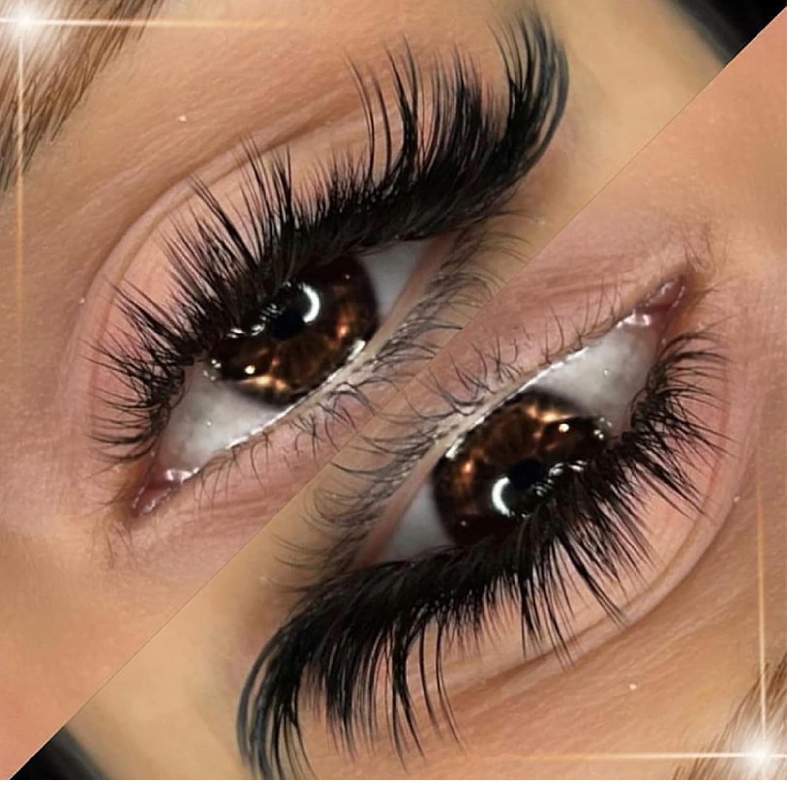 JYTDBCS False Eyelashes Wispy Lashes Natural Look Fake Eyelashes Cat Eye Lashes Faux Mink Fluffy Strip False Lashes Fox Eye Lashes - Image 2