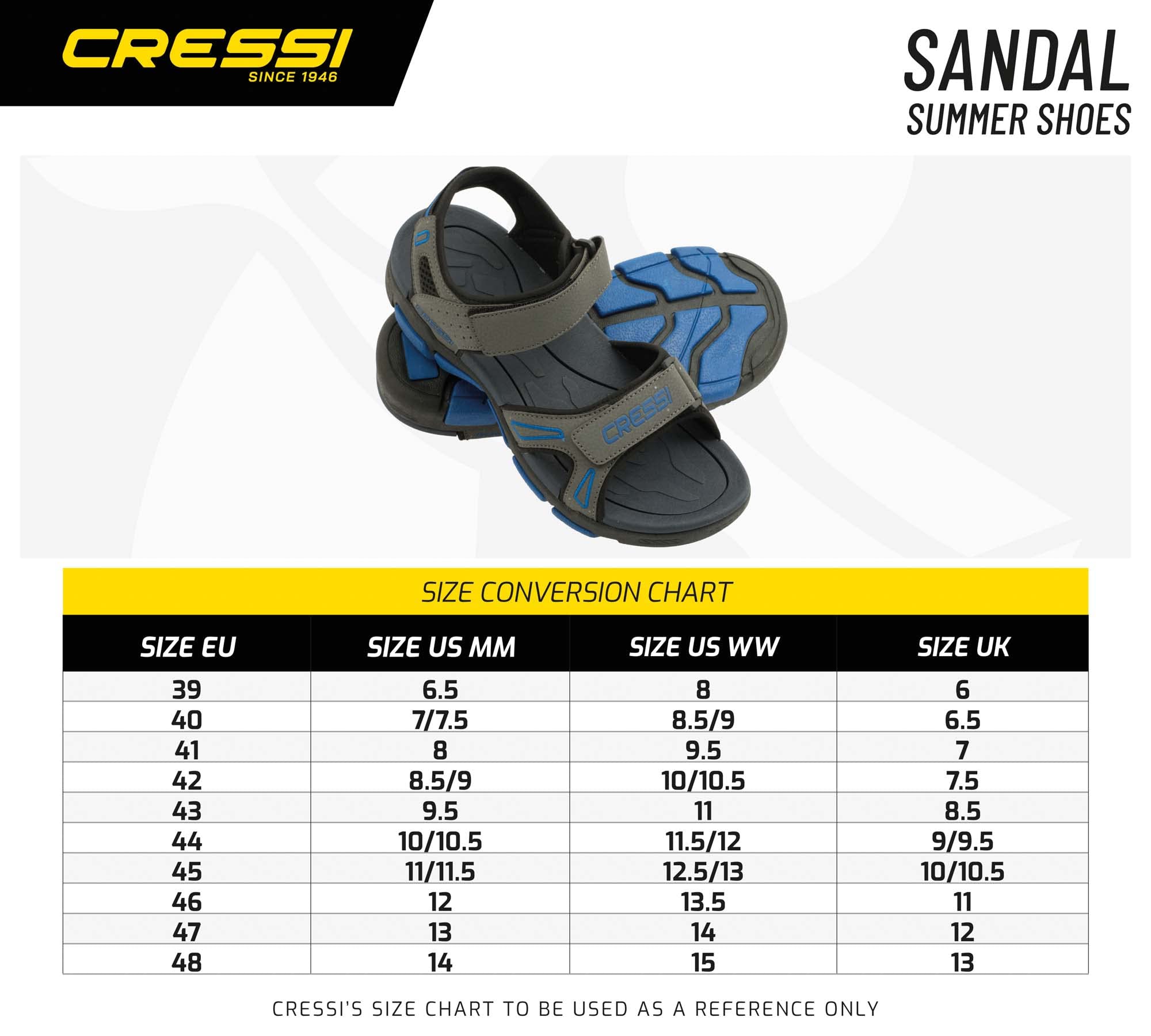 Cressi Sandal Sandalias de verano con punta abiertaUnisex adulto