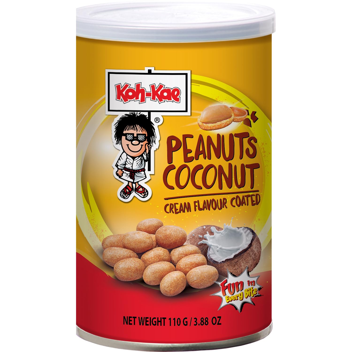 KOH-KAE - Cacahuetes con sabor a coco - (1 x 110 g)