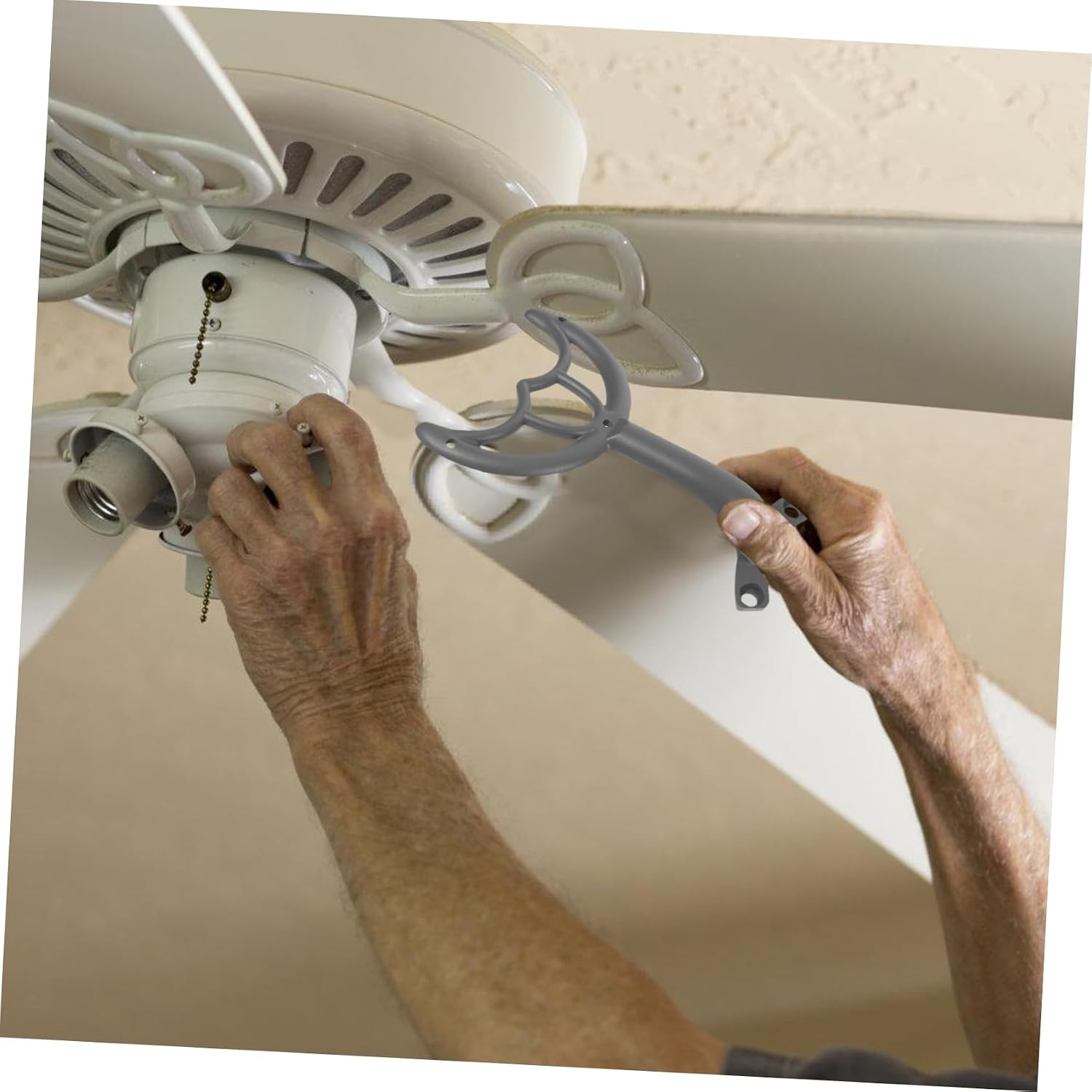 Holibanna Fan Arms Replacement Bracket Support Rod for Ceiling Fan Blades Easy Installation Sleek Design for Enhancing and Appearance