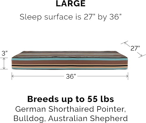 Miniatura 2 de Furhaven Cama para perros medianosgrandes de hasta 55 libras, espuma viscoelástica resistente al agua, funda extraíble lavable, lona poliéster,