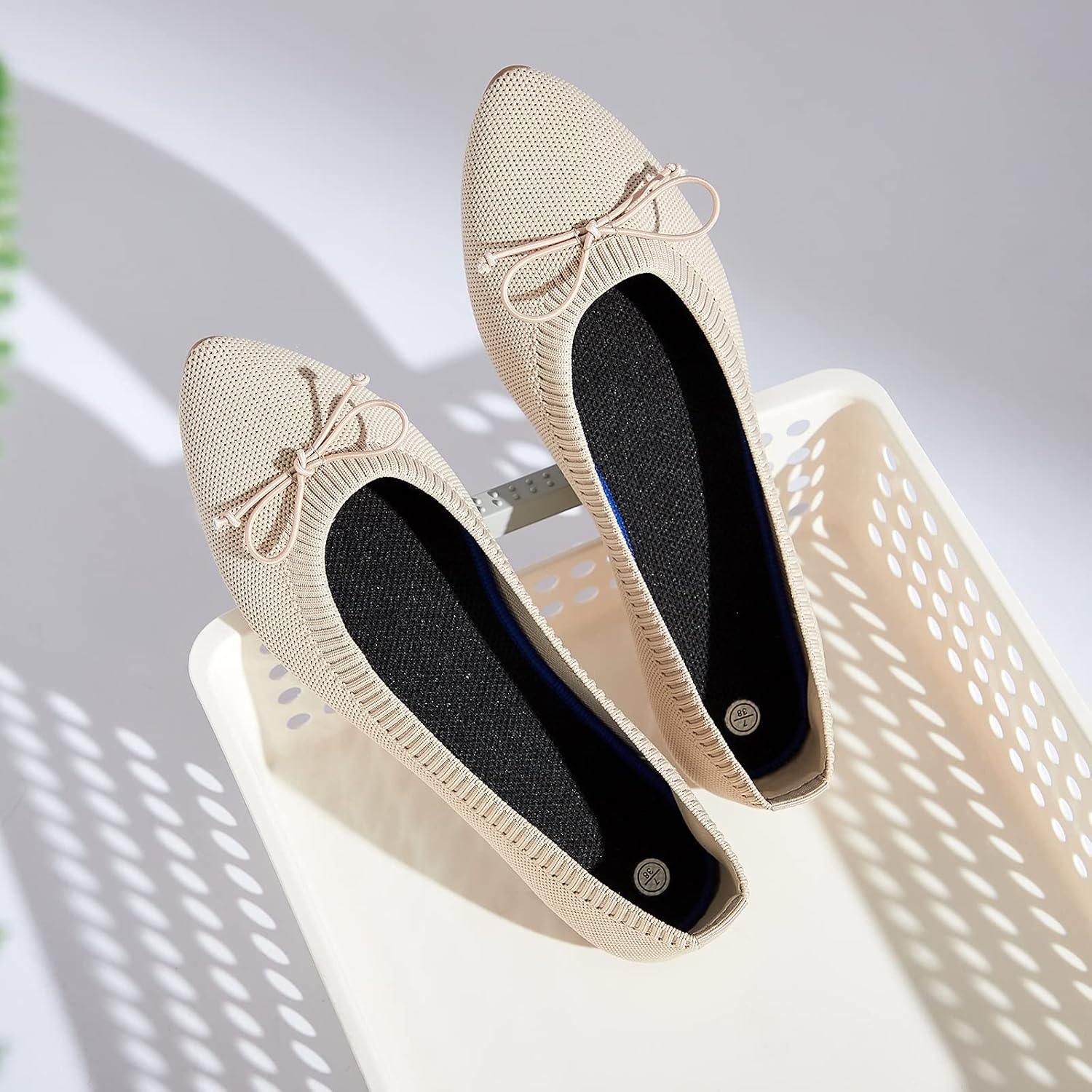 Shupua Women's Flats Black Flats Shoes Pointed Toe Ballet Flats Comfortable Bow Girls Flats Dressy - Image 9