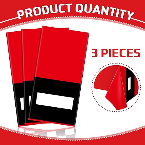 Miniatura 4 de Irenare 3 hojas de suministros para fiesta de cumpleaños de automóvil, decoraciones de fiesta de carreras, mantel de carretera, camino de mesa de