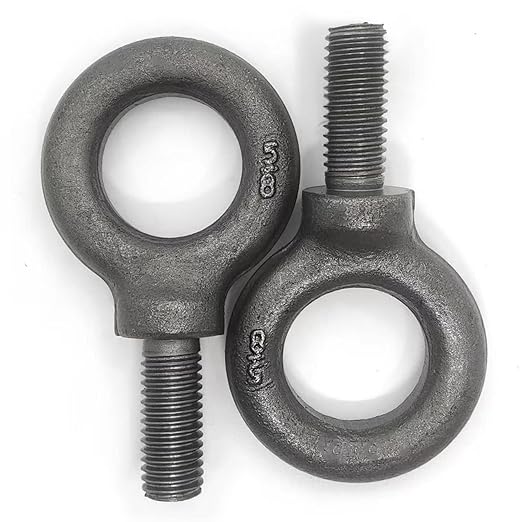 Lifting Shoulder Eye Bolt 5/8"-11 X 1-3/4" 2 Pcs, Industrial Grade Heavy Duty Forged Steel for Truck Tractor Bucket Use As Towing&Pulling Point
