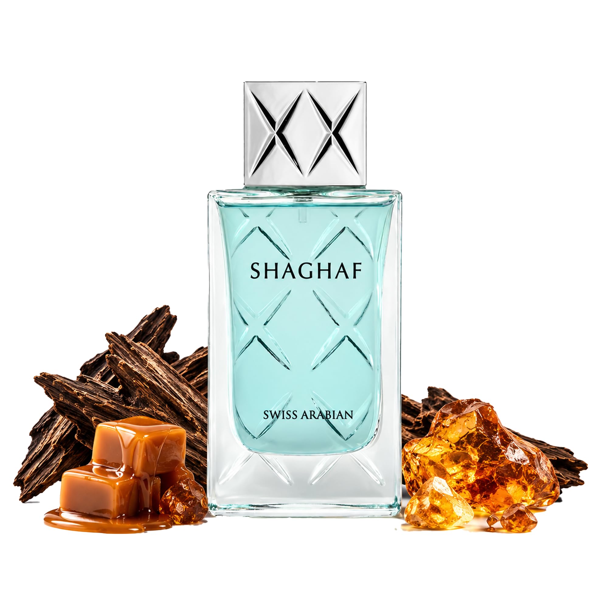 Swiss Arabian Shaghaf For Men - EDP Spray - Oriental, Woody, Gourmand Luxury Fragrance From Dubai - Seductive, Long-Lasting Personal Perfume With Lemon, Lavender, Nutgrass, Amber, Sea Notes - 75ml