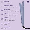 Nexlev Hair Styling Straightener & Curler| 2 in 1 Hair Styler| 200°C in 30 Seconds| Long Ceramic Floating Plates| Rounded Body for Curls| Plate lock| Portable |HS-02, Hair Straightener Tong - Purple gallery image