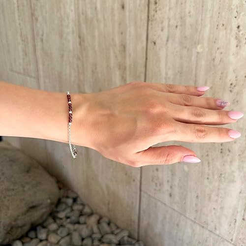 Miniatura 10 de 925 Sterling Silver Pearl Bracelets for Women - June Birthstone Bracelet Sterling Silver - Dainty Bracelets for Women - Sterling Silver Bracelet -