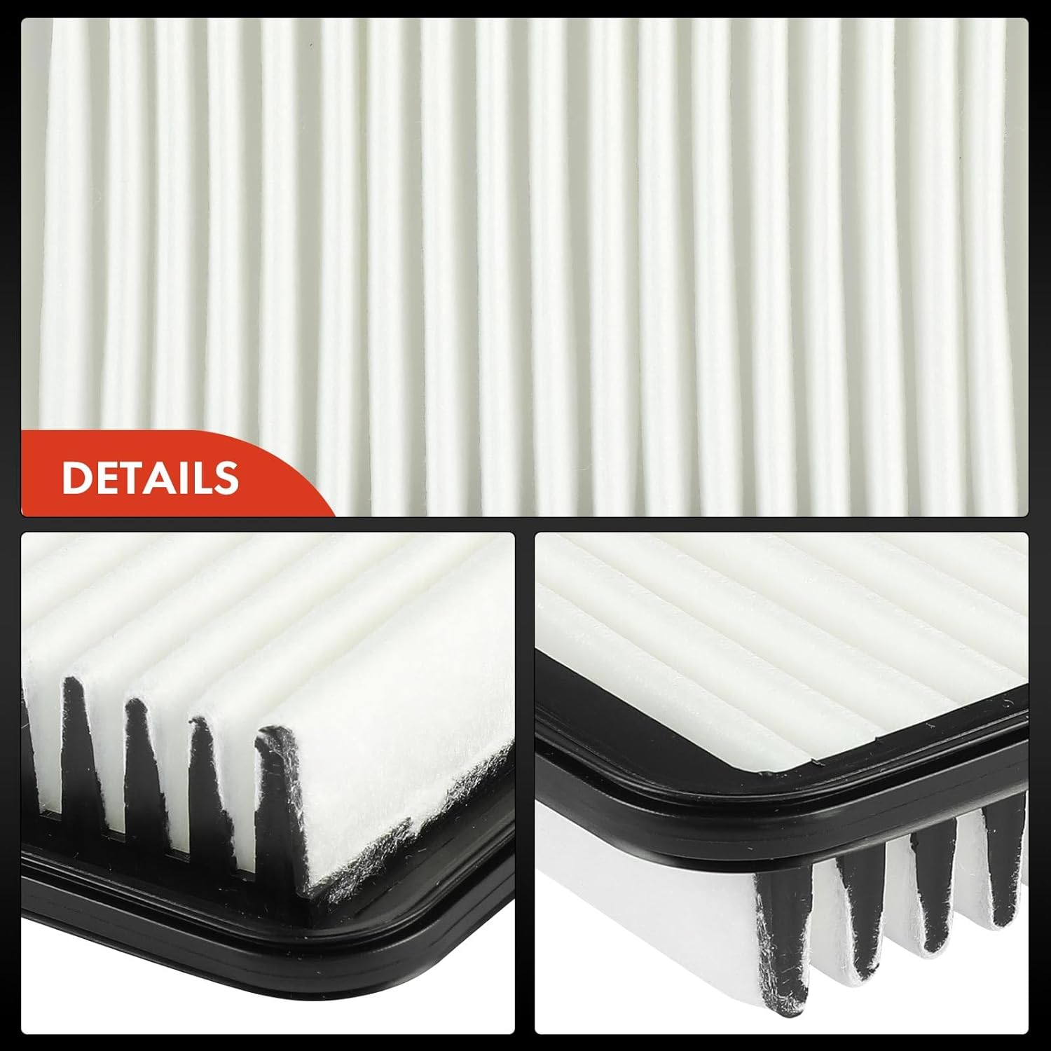 A-Premium 2-PC Engine Air Filter Compatible with Saturn L100 2001-2002, L200 2001-2003, L300 2001-2005, LS/LS1/LS2/LW1/LW2 2000-2000, LW200 2001-2003, LW300 2001-2003, 2.2L 3.0L