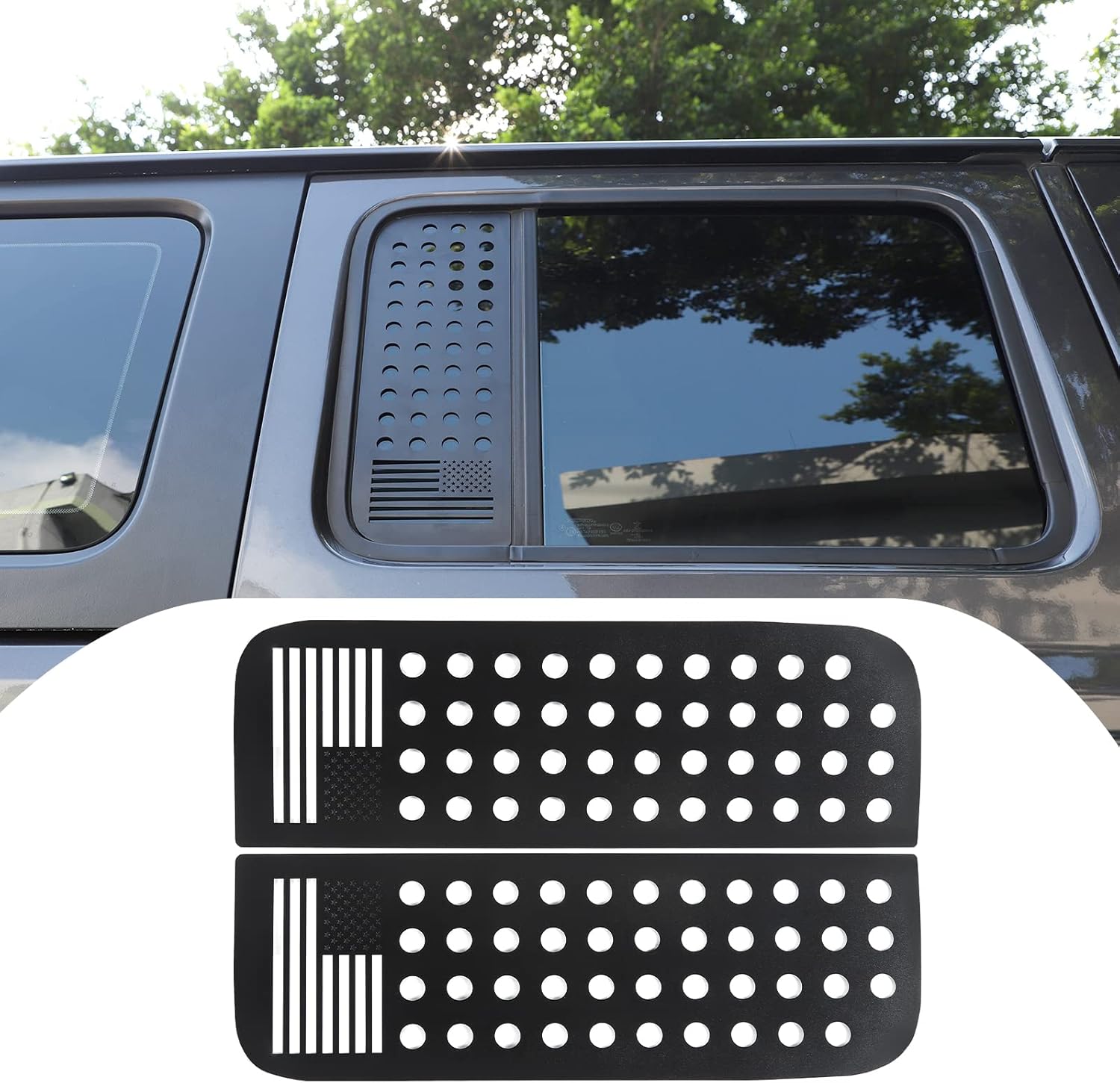Rear Side Window Decals Trim Exterior Accessories for Jeep