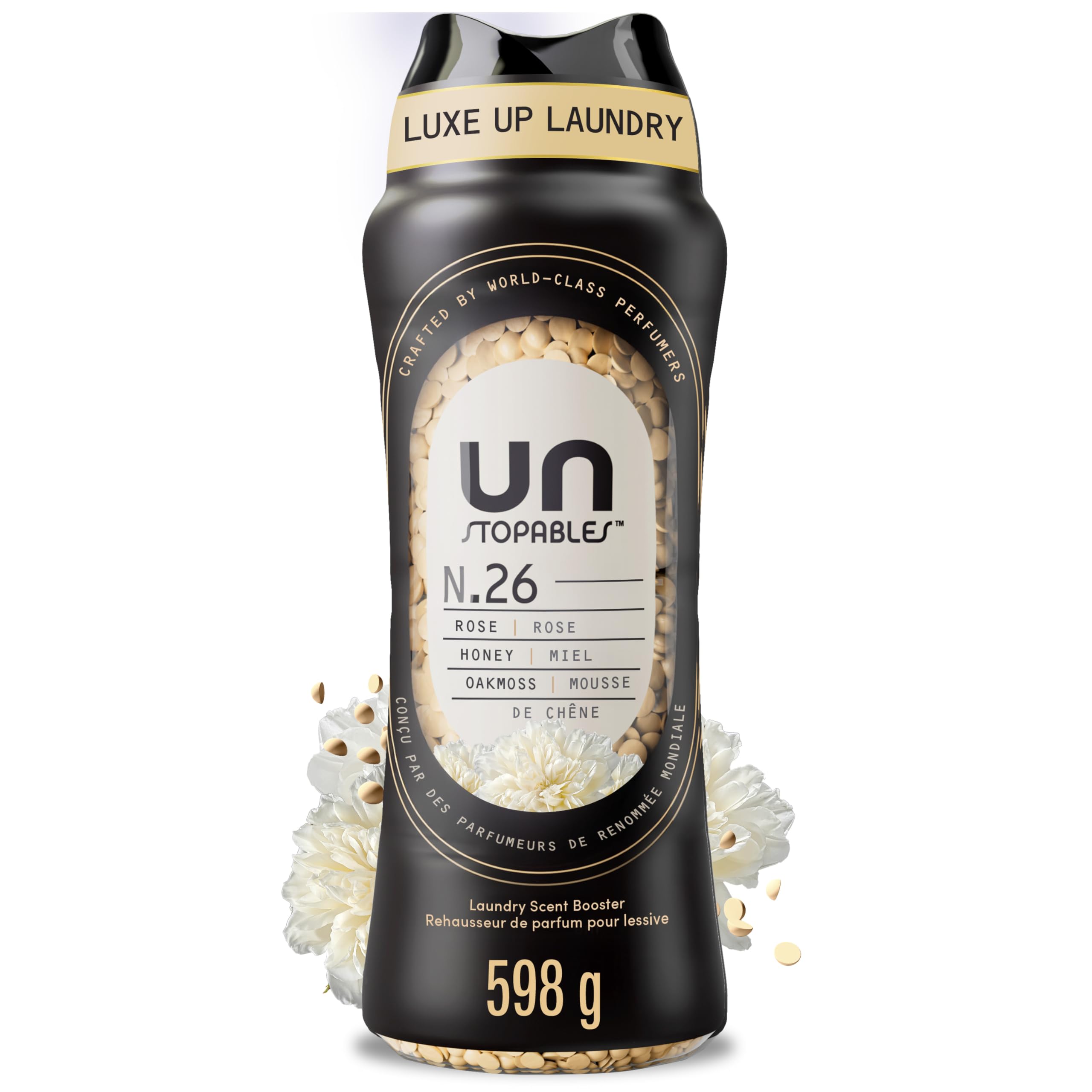 Downy Unstopables Unlimited Collection In-Wash Laundry Scent Booster Beads, No. 26, Fine Fragrance, Long-Lasting Fresh Scent Beads, 598 g - 1