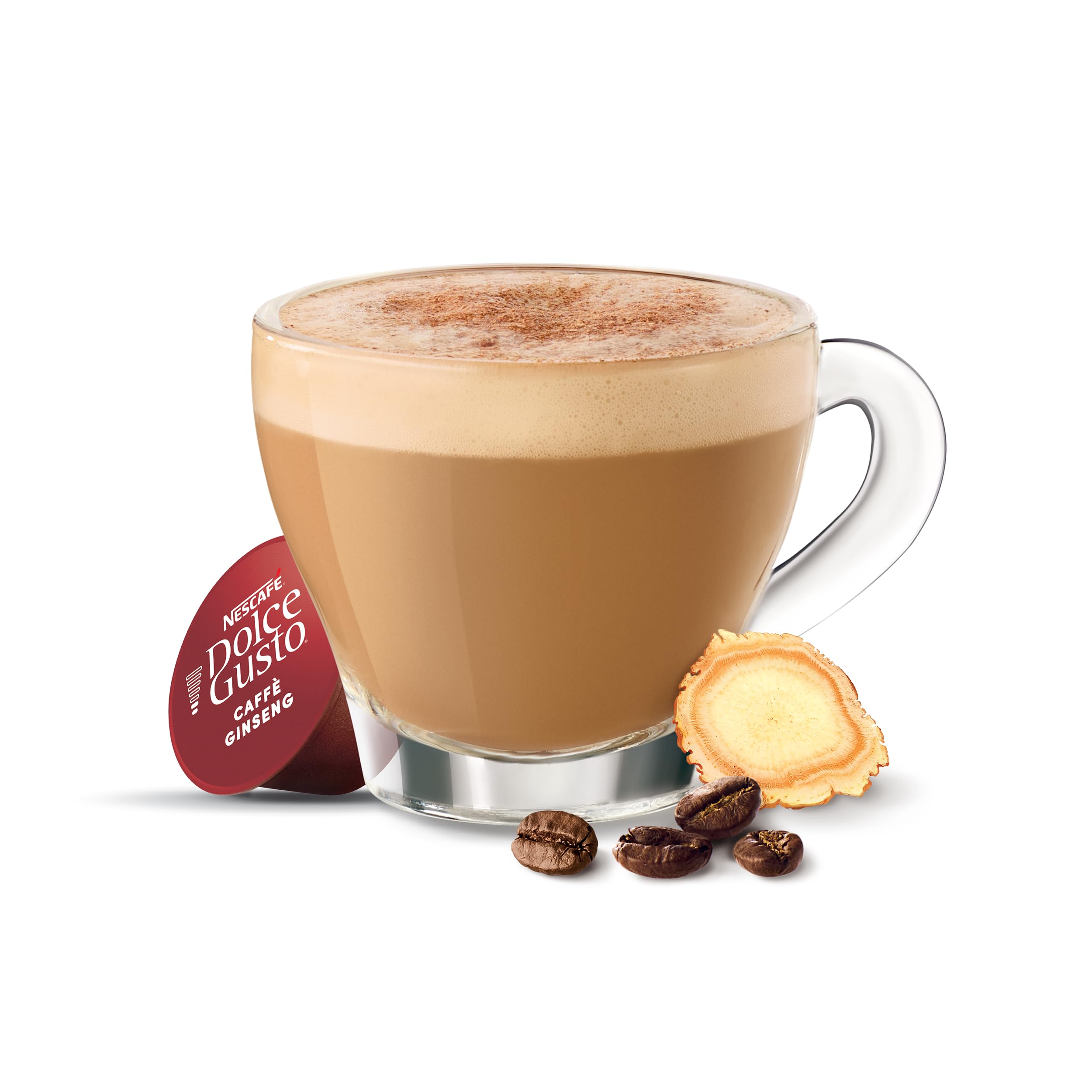 NESCAFÉ DOLCE GUSTO Caffè Ginseng, 6 Confezioni da 16 Capsule (96 Capsule Compatibili Nescafé Dolce Gusto)