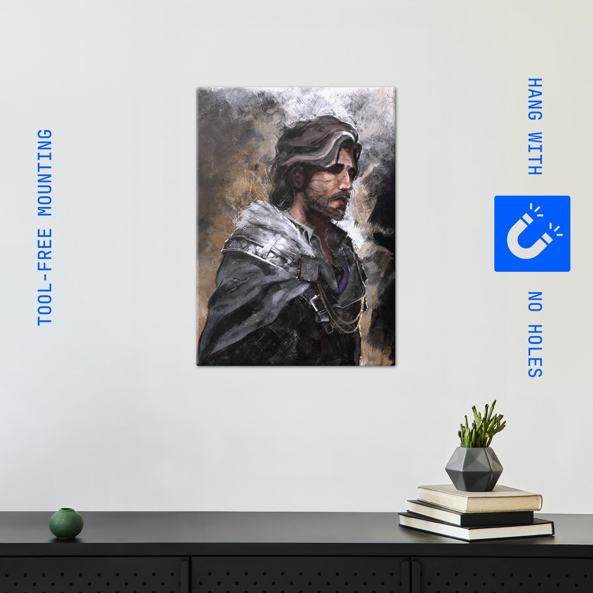 Displate Officiel Clair Obscur: Expedition 33 Poster - Verso Concept Art - Métallique Fixation Magnétique Licence Officielle Image Affiche de Haute Qualité 45 cm x 32 cm