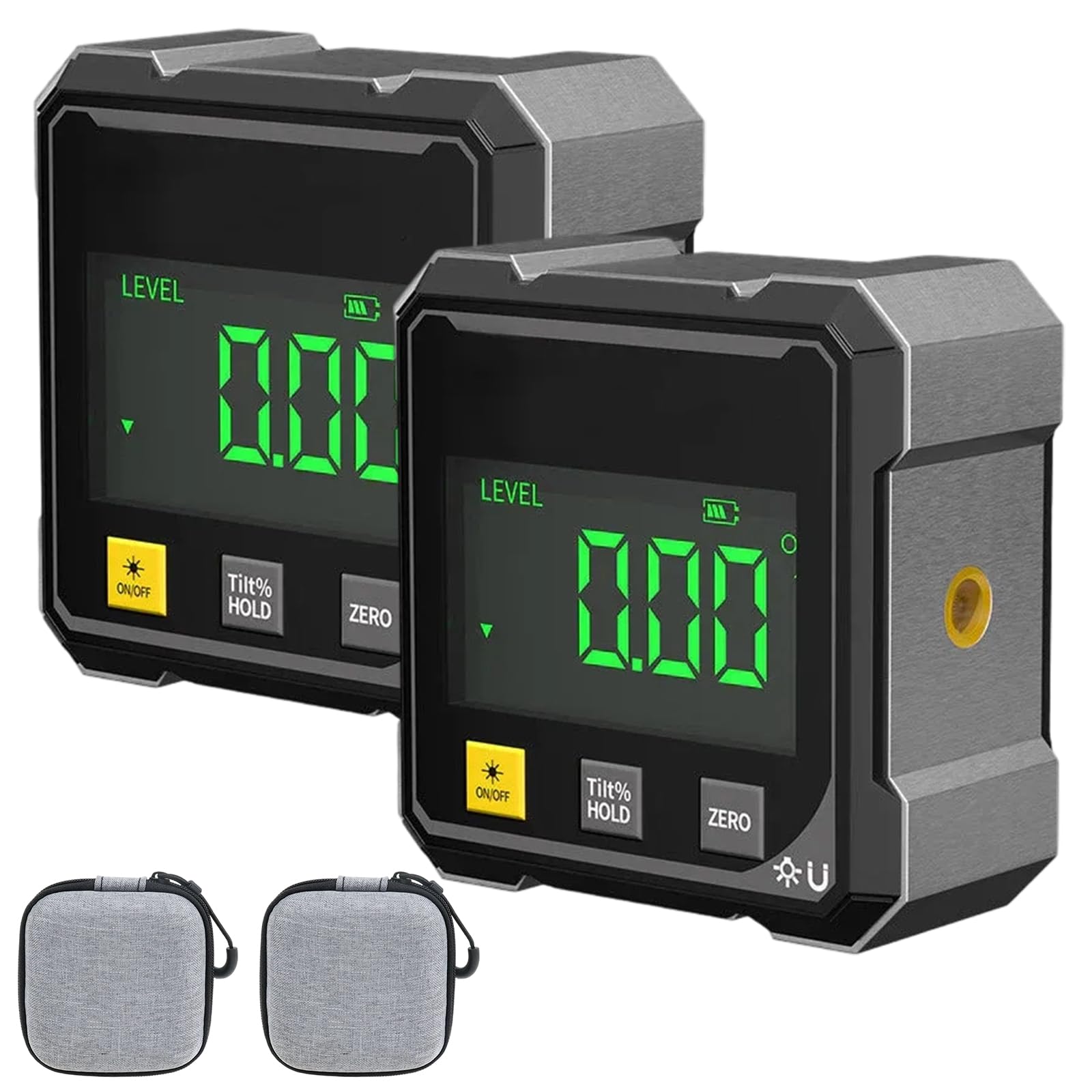 Inclinomètre Magnétique Numérique 4 Côtés Avec Laser (2+4)