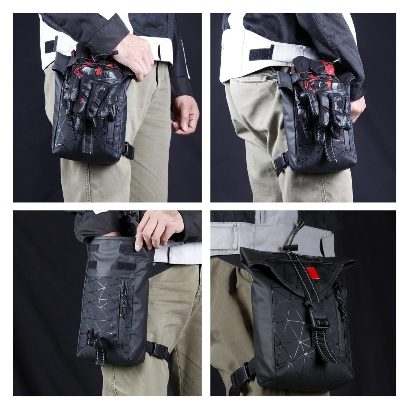 Borsa Moto Borsa Gamba Per Motocicletta Marsupio Impermeabile Multifunzionale Vita All'aperto Viaggi Pesca Escursionismo Ciclismo Selle Moto Bagagli