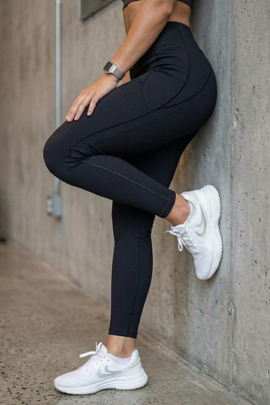 JUNEBERRY® Leggings sportivi da donna, in spandex testurizzato, elasticizzati, leggeri, comodi, per palestra, taglie dalla XS alla XL