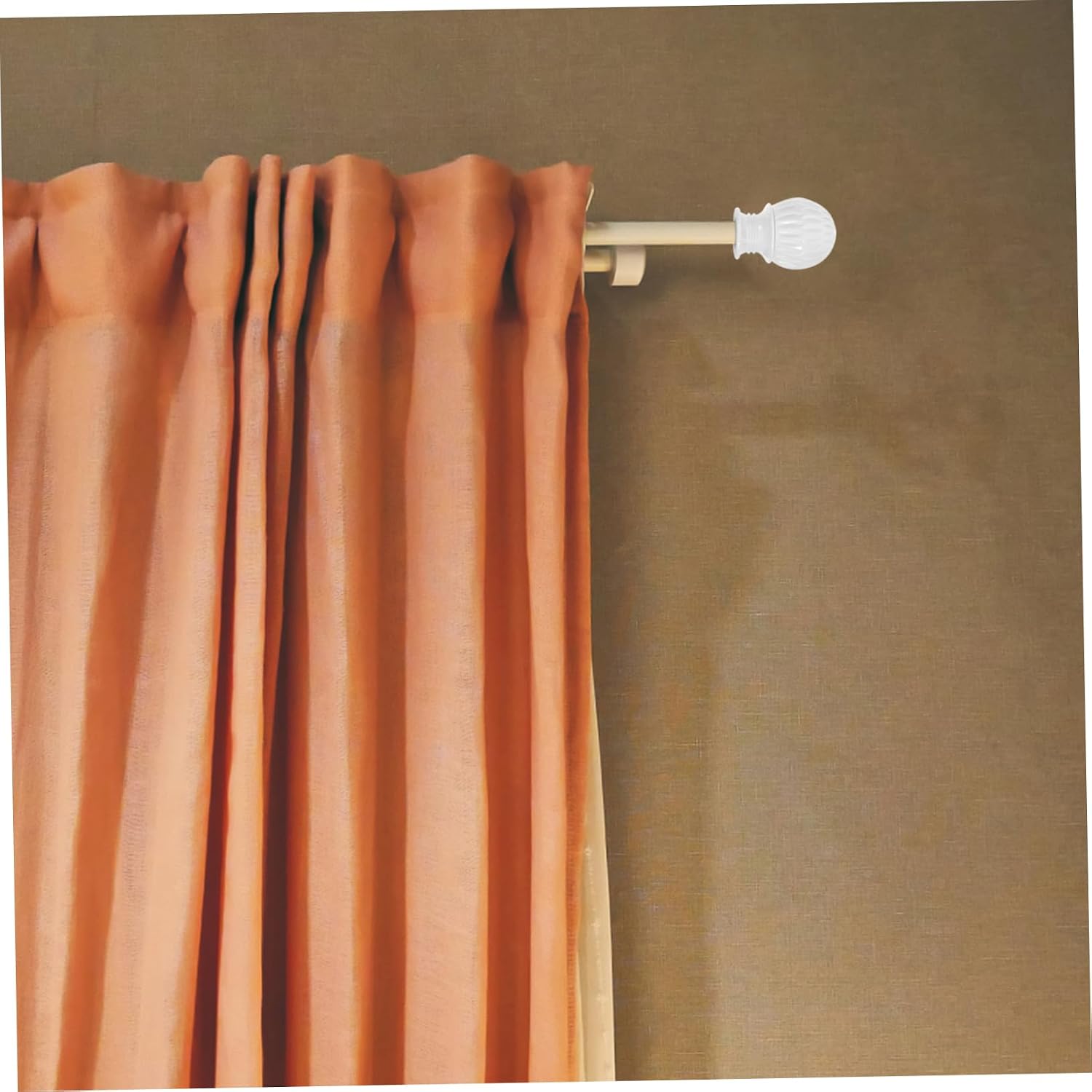 2Pcs Chic Honeycomb Curtain Rod End Caps Decorative Pole Finials for Living Room Dining Room Bedroom High Grade Material Easy Install Decor