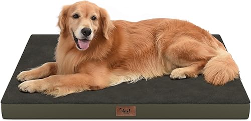 Miniatura 25 de Cama Ortopédica para Perros de Exterior para Perros Medianos y Gatos, Tapete Plano Impermeable para Mascotas con Espuma de Caja de Huevos y Funda
