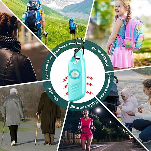 Miniatura 7 de FA FIGHTART Alarma de seguridad personal para mujeres, luz estroboscópica de sonido de 140 db con dispositivos de llavero para mujeres y hombres