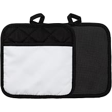 Craft Express Sublimation Oven Mitts and Oven Gloves - Kitchen Accessories Ready to be Personalized with Flat Heat Press - Set of 2 Pot Holder