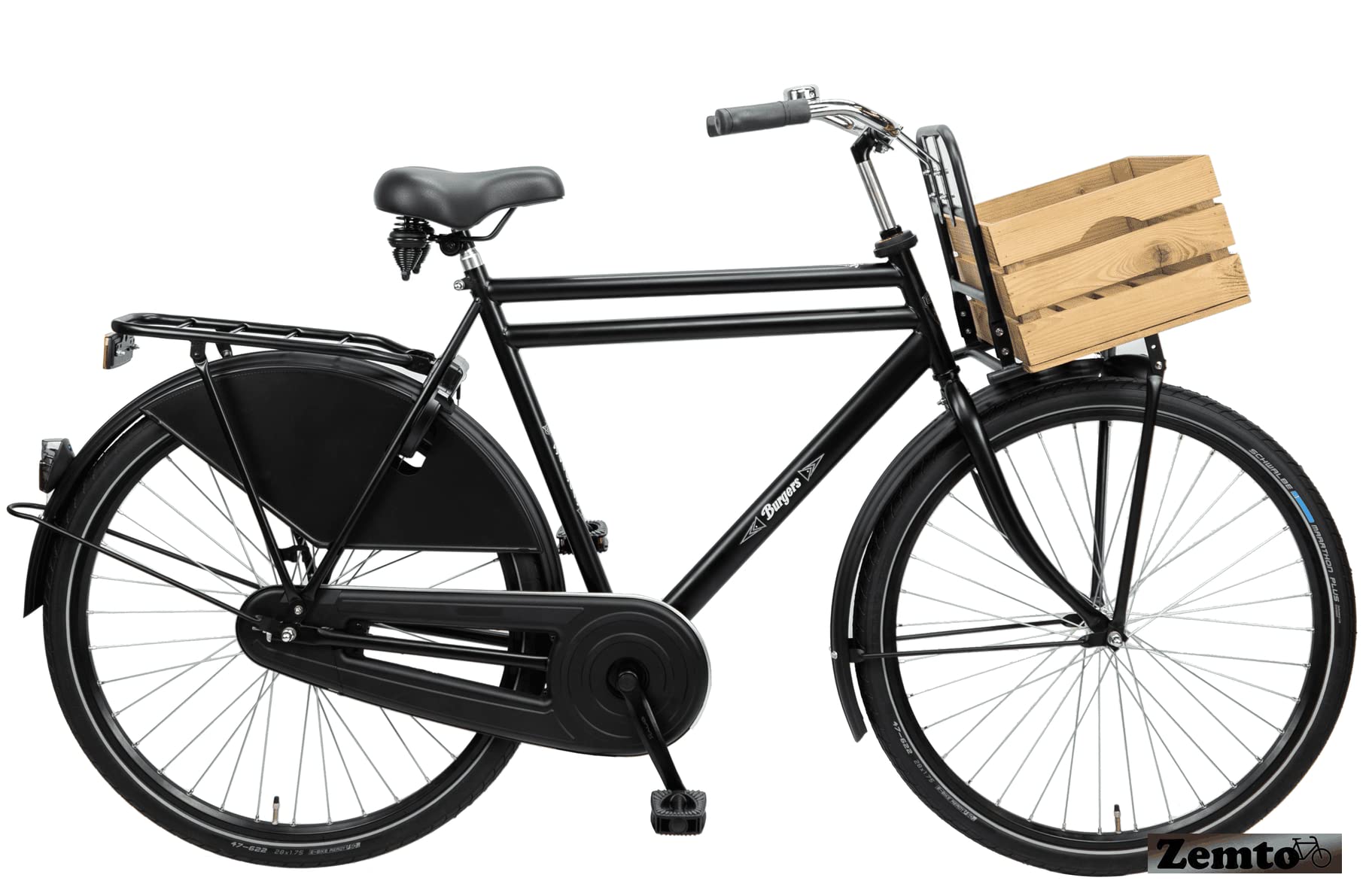 hollandrad burgers Dienstfahrrad Herren (Hollandrad Burgers) 28 Zoll, konfigurierbar, hier das Basismodel in schwarz Sport & Freizeit kg:165 - 173 cm Hochwertige Gartenhandschuhe von Rostaing Farbe:Azalea Pink