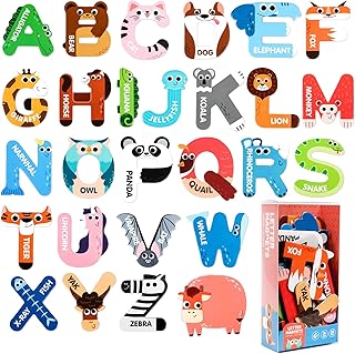 Jumbo Magnetic Letters and Numbers for Toddlers, Fridge Magnets, Magnetic Alphabet Letters Preschool Education Learning Sp...