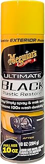 Ultimate Black Plastic Restorer - Restore Faded Exterior Trim, Add Shine and Protect Exterior Trim with Durability and UV Protection - Makes Trim and Plastic Look Like New, 10 Oz Aerosol