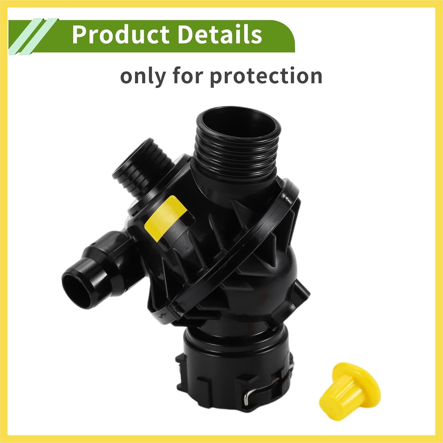 No.11537598865 Car Thermostat for BMW E92 F30 F15 335i 435i X5 X6 Durable Black Inner Engine Coolant Thermostat Housing Assembly Plastic 1 Pcs Benefit