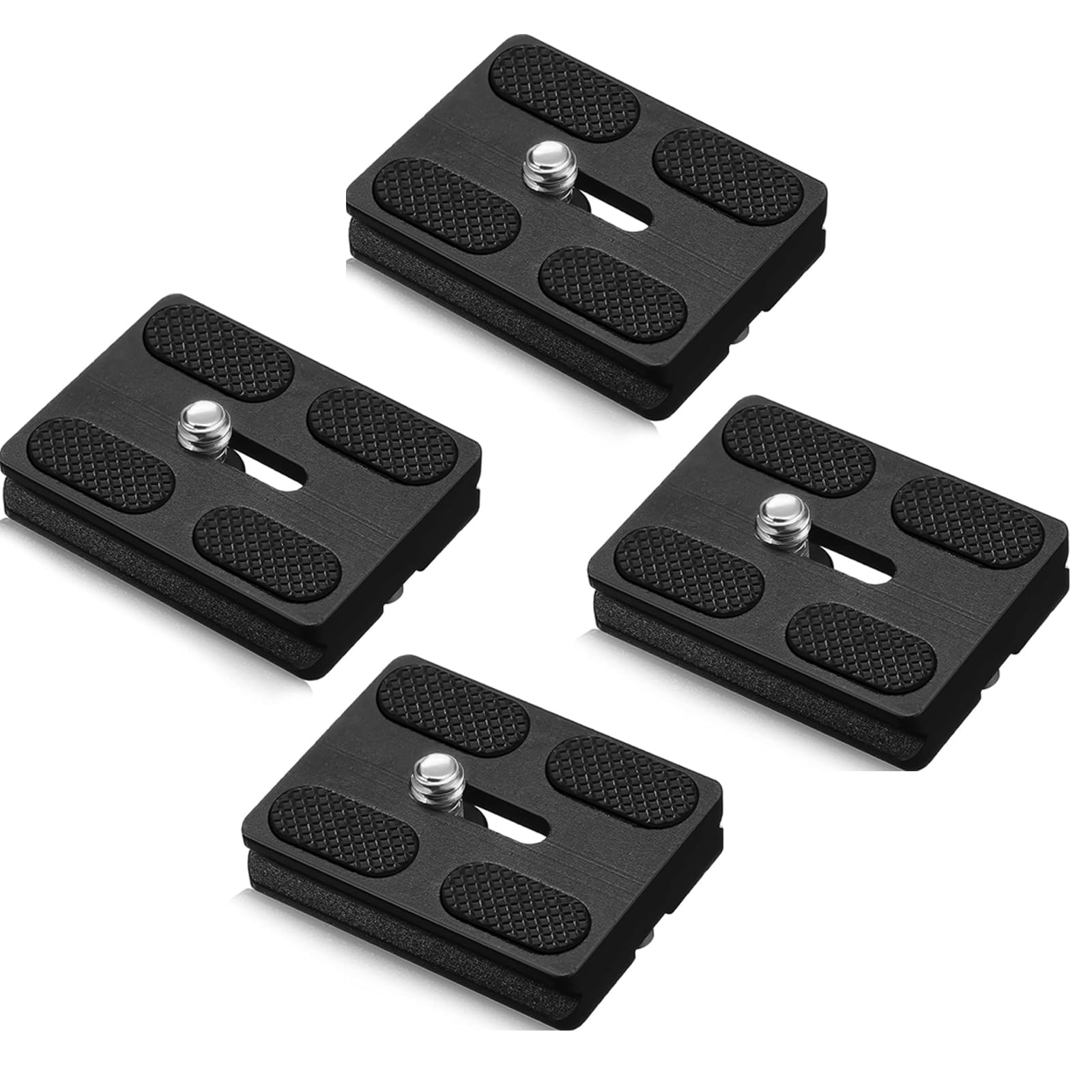 SRUIM 4PC Quick Release Plate for Arca Swiss with 1/4''-20 Camera Screw Tripod Mount Plate Fits Standard for DSLR Camera Tripod Ball Head (PU50)