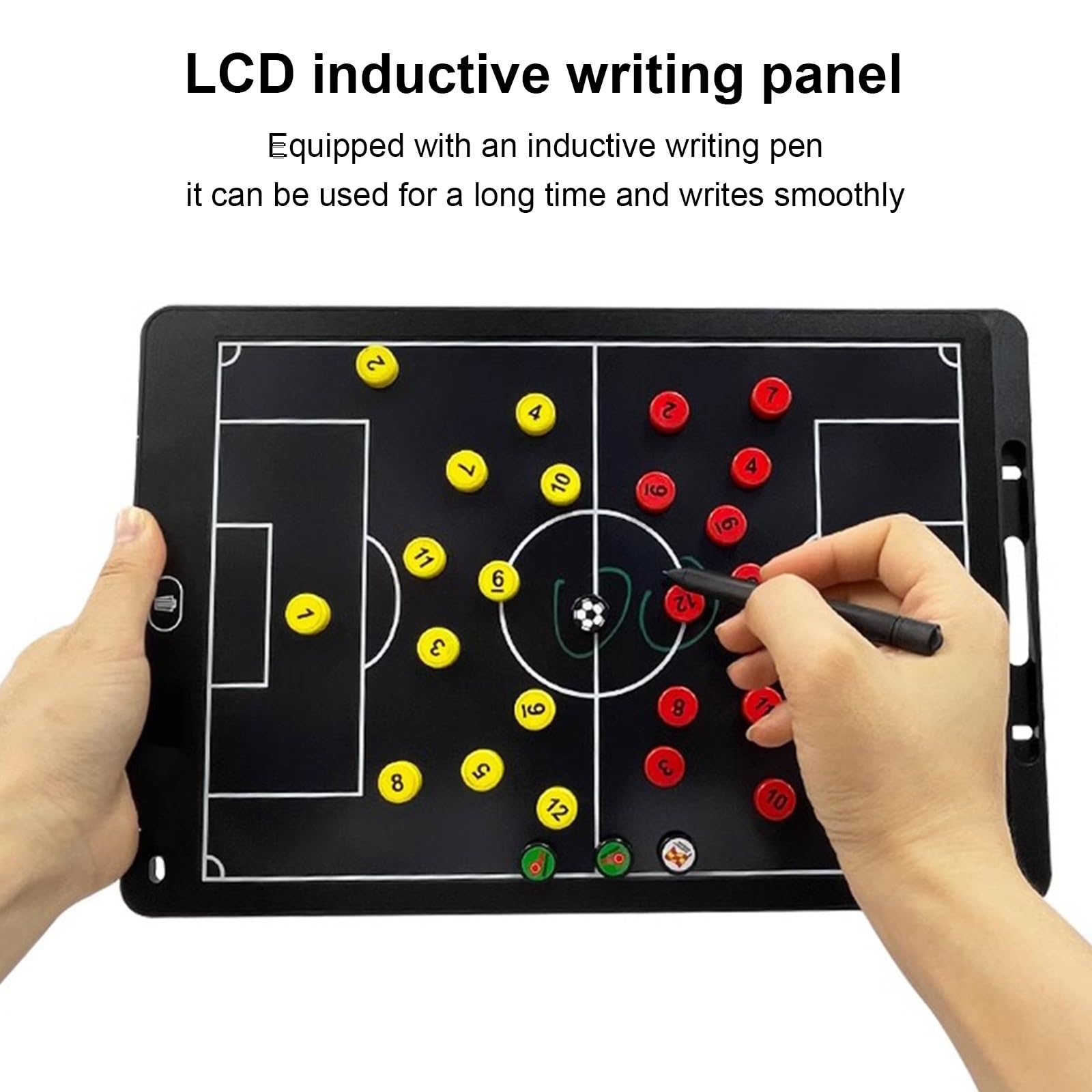 Pizarra Táctica de Fútbol LCD, Pizarra Magnética de Entrenamiento de Fútbol
