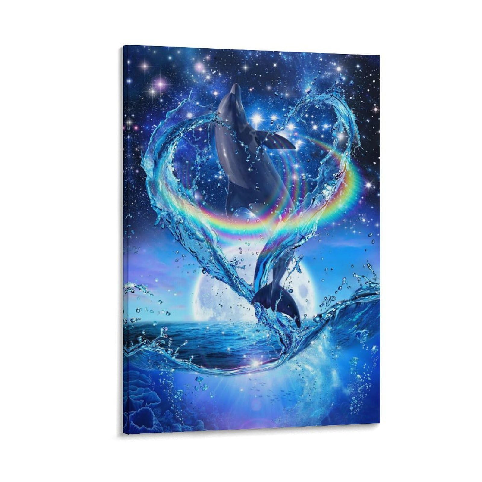 Amazon.co.jp: イルカ 絵画 ラッセン 星に願いを アート アート