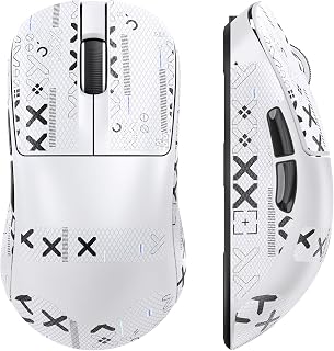 ZIYOU LANG AJ199 49g Lightweight Wireless Gaming Mouse, Tri-Mode 24K DPI PAW3311 Sensor, 1000Hz, Ergonomic for Mid-Large Hands - White