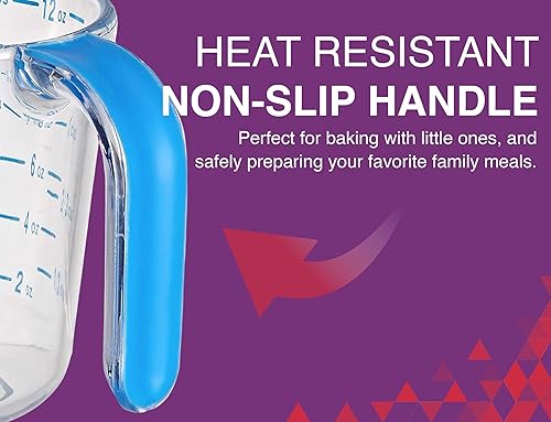 Miniatura 5 de Arrow - Tazas medidoras de plástico para líquidos 25 tazas con mango de agarre frío sin BPA tazas medidoras apilables con boquilla y medidas