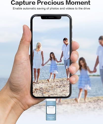 Miniatura 6 de Unidad flash de 256 GB para iPhone Photo Stick, USB Stick de transferencia de alta velocidad, unidades USB externas de almacenamiento de imágenes y
